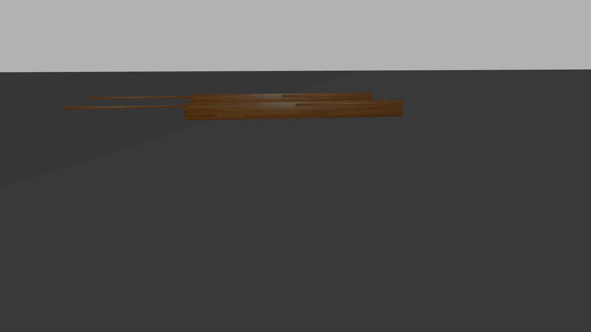 Planar rigid body pendulum starting close to singular configuration (from view)